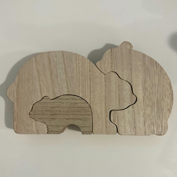 NWT Wooden three-piece bear puzzle - Picture 4 of 5